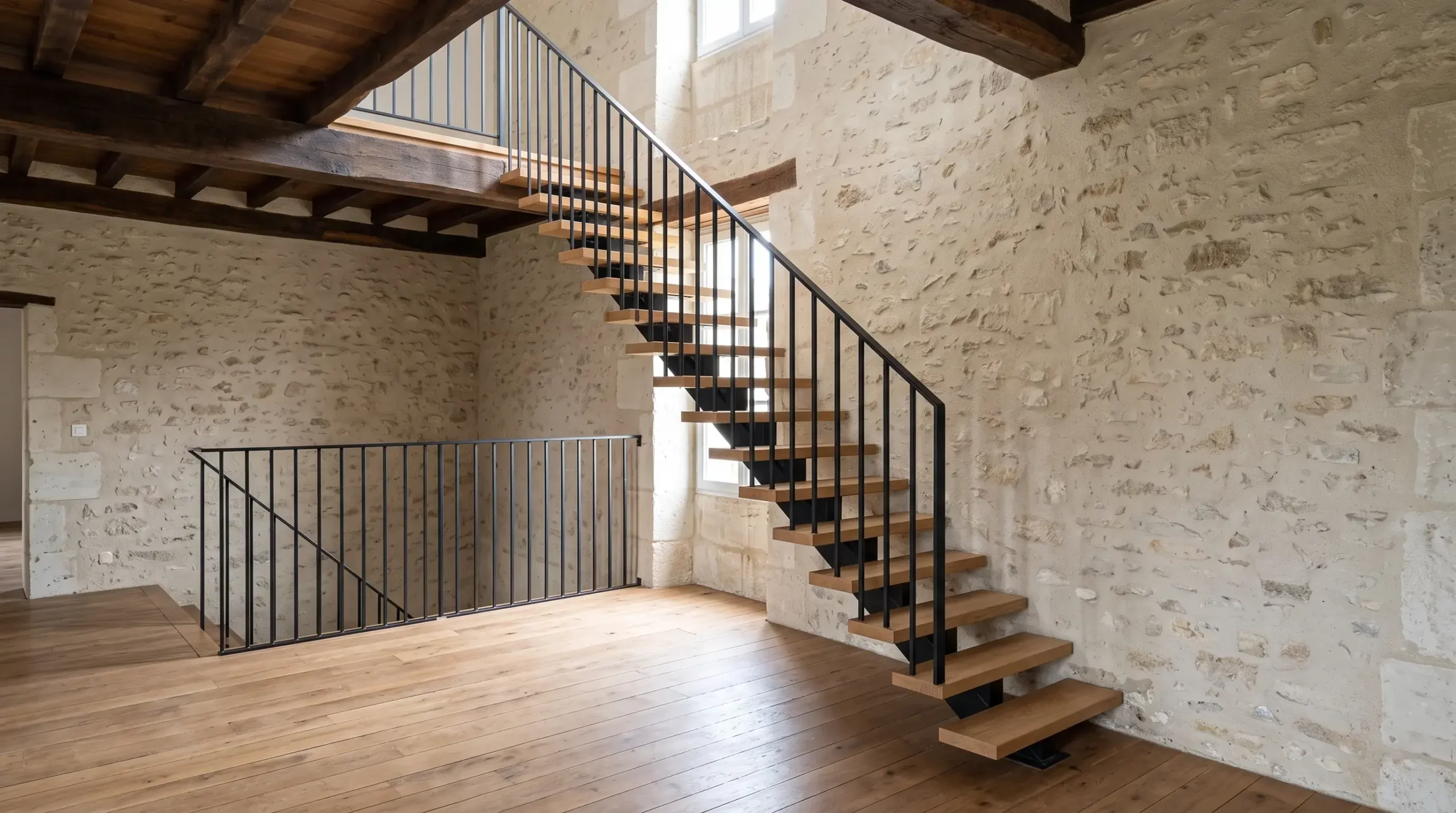 Escalier droit pour combles : un modèle en stock peut-il convenir ?