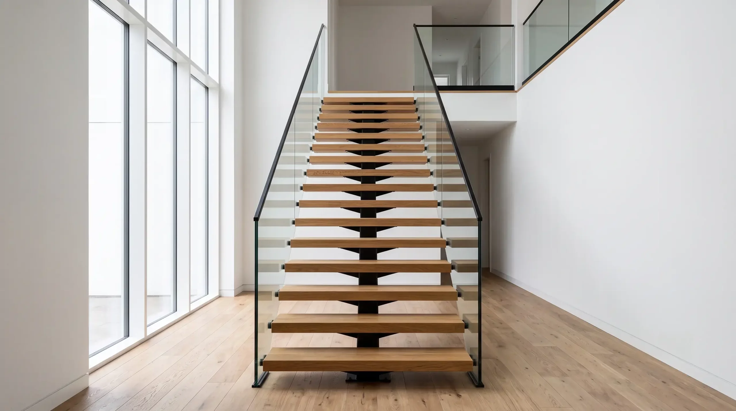 Quelle largeur choisir pour un escalier droit en acier ?