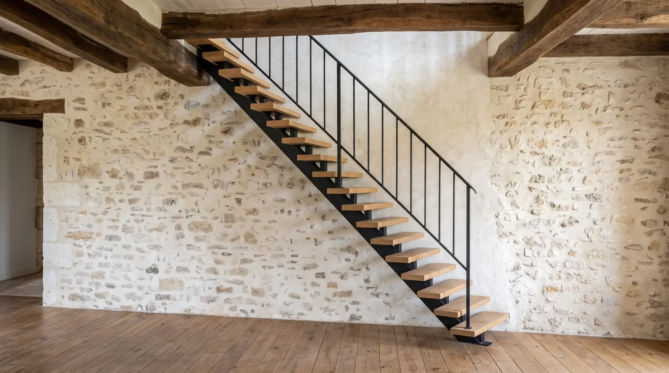 Un escalier droit en stock peut-il remplacer un ancien escalier ?