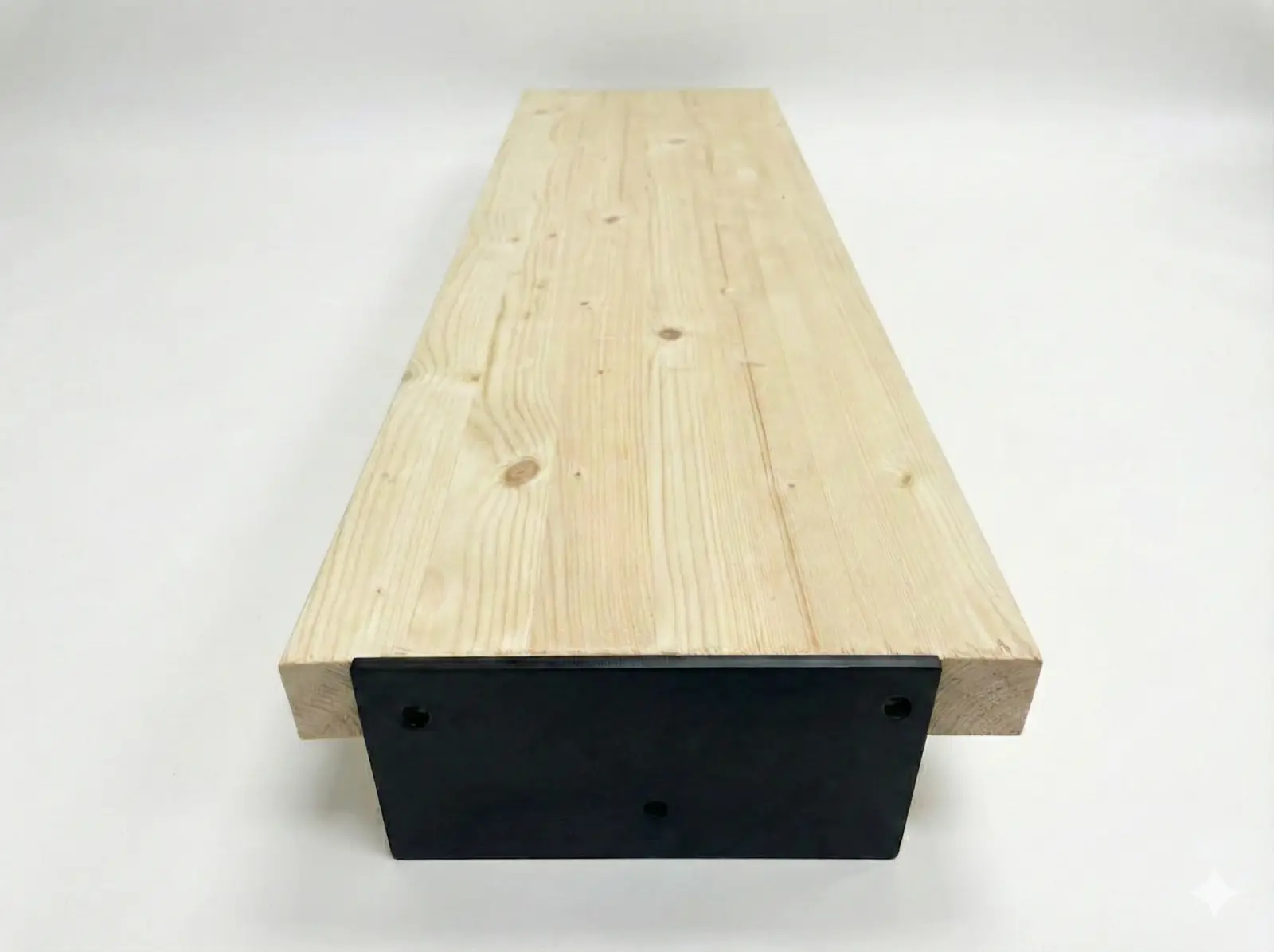 Support acier avec exemple de marche en bois non fournie